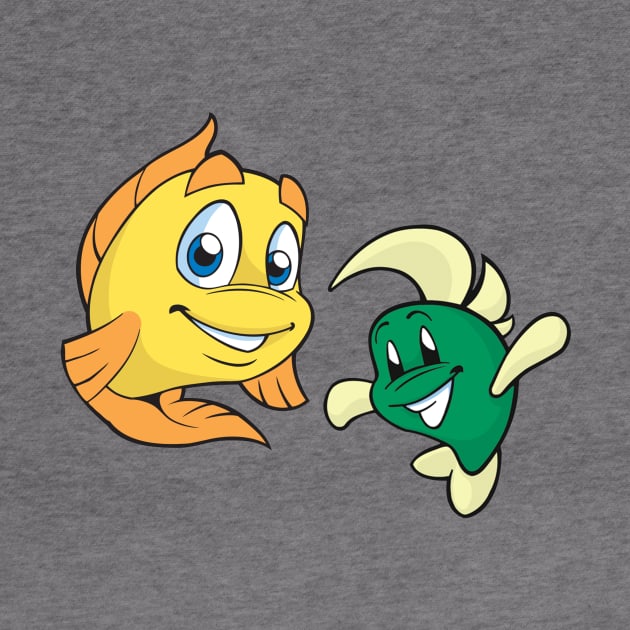 Freddi Fish & Flounder Tee by seanhunter